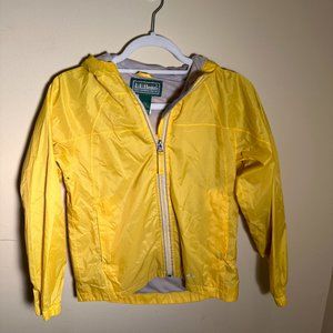 Unisex Yellow L.L. Bean Raincoat with Hood